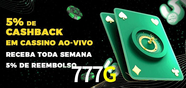 Promoções do cassino ao Vivo 777G